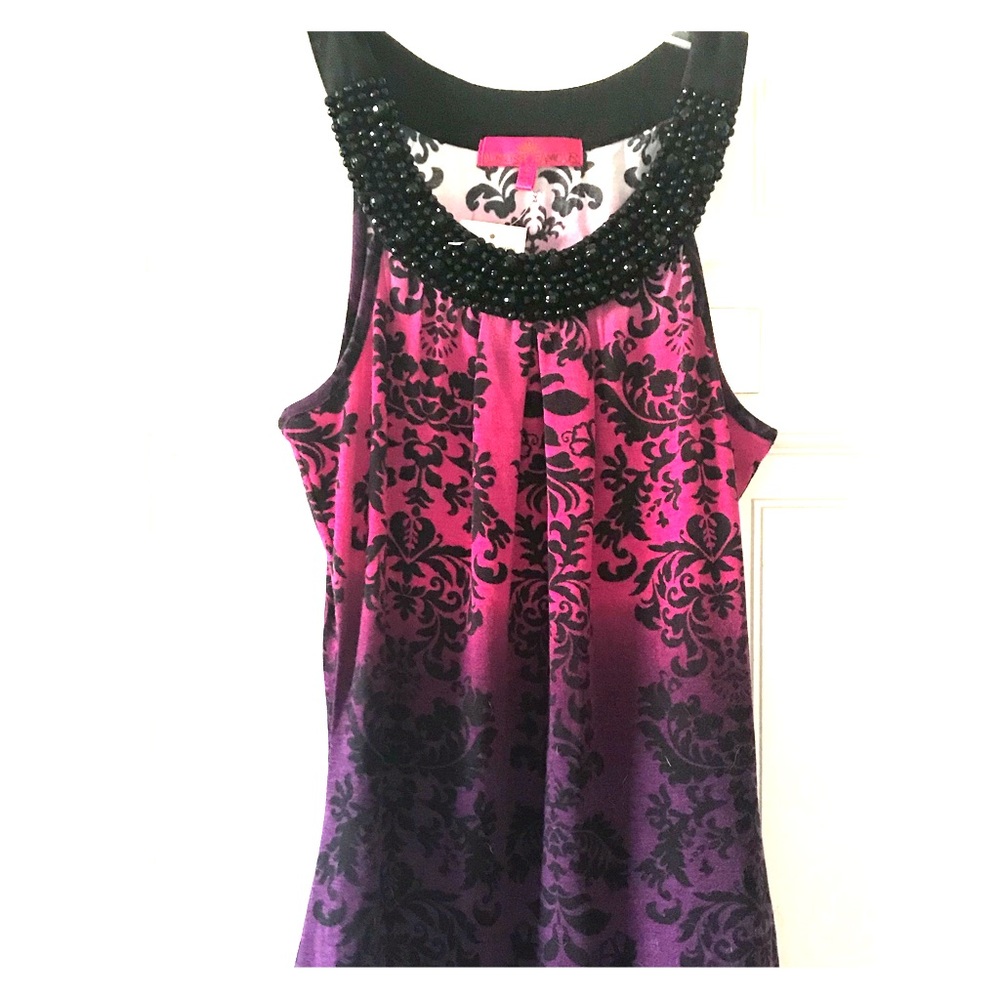 Beaded top for the holidays